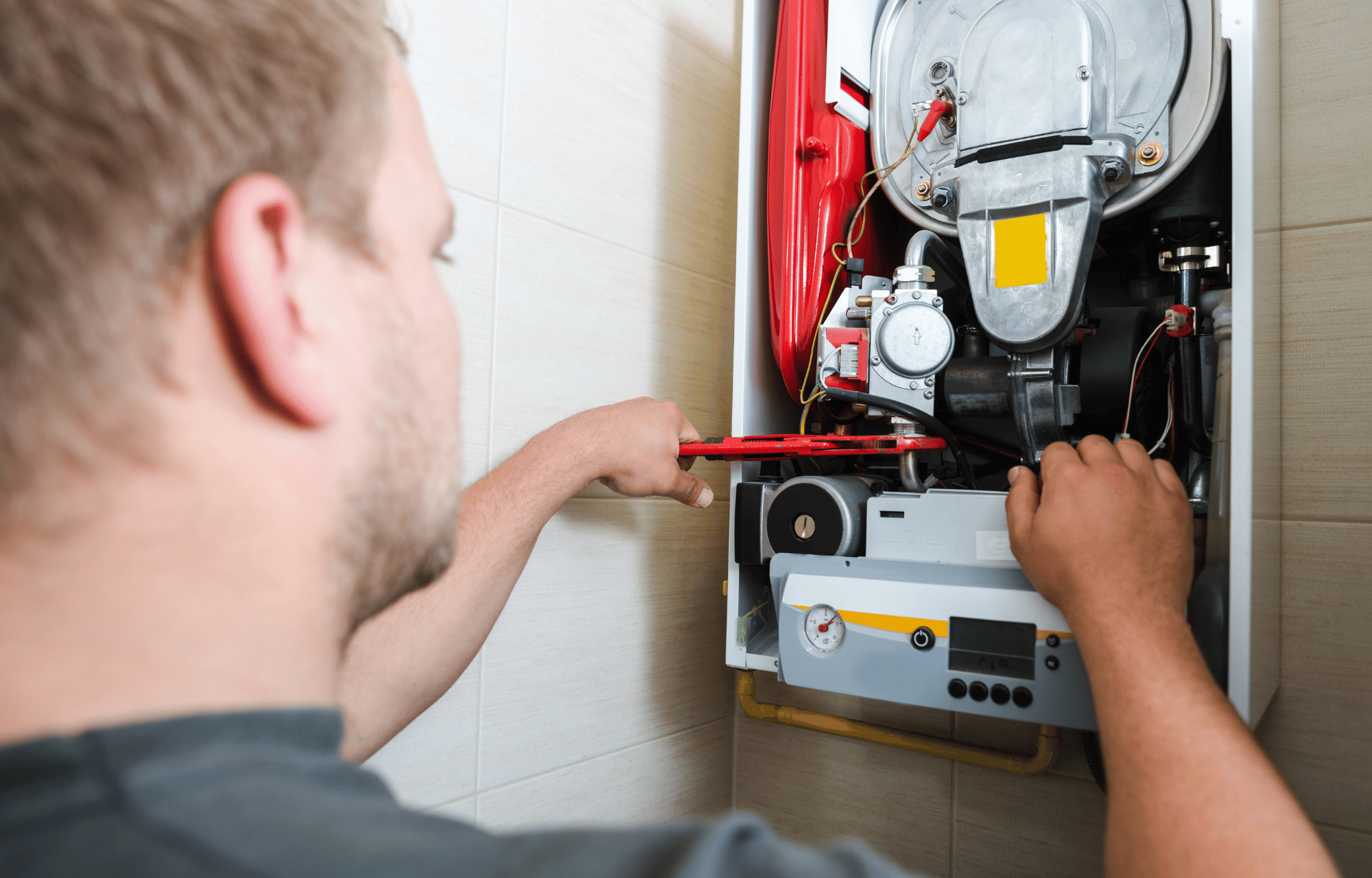 Technician performing equipment repair service at Tesco Equipment & Supply Co in Abilene TX